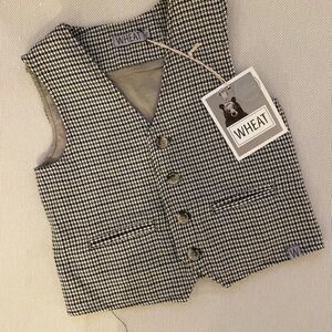 NWT Wheat Houndstooth Vest